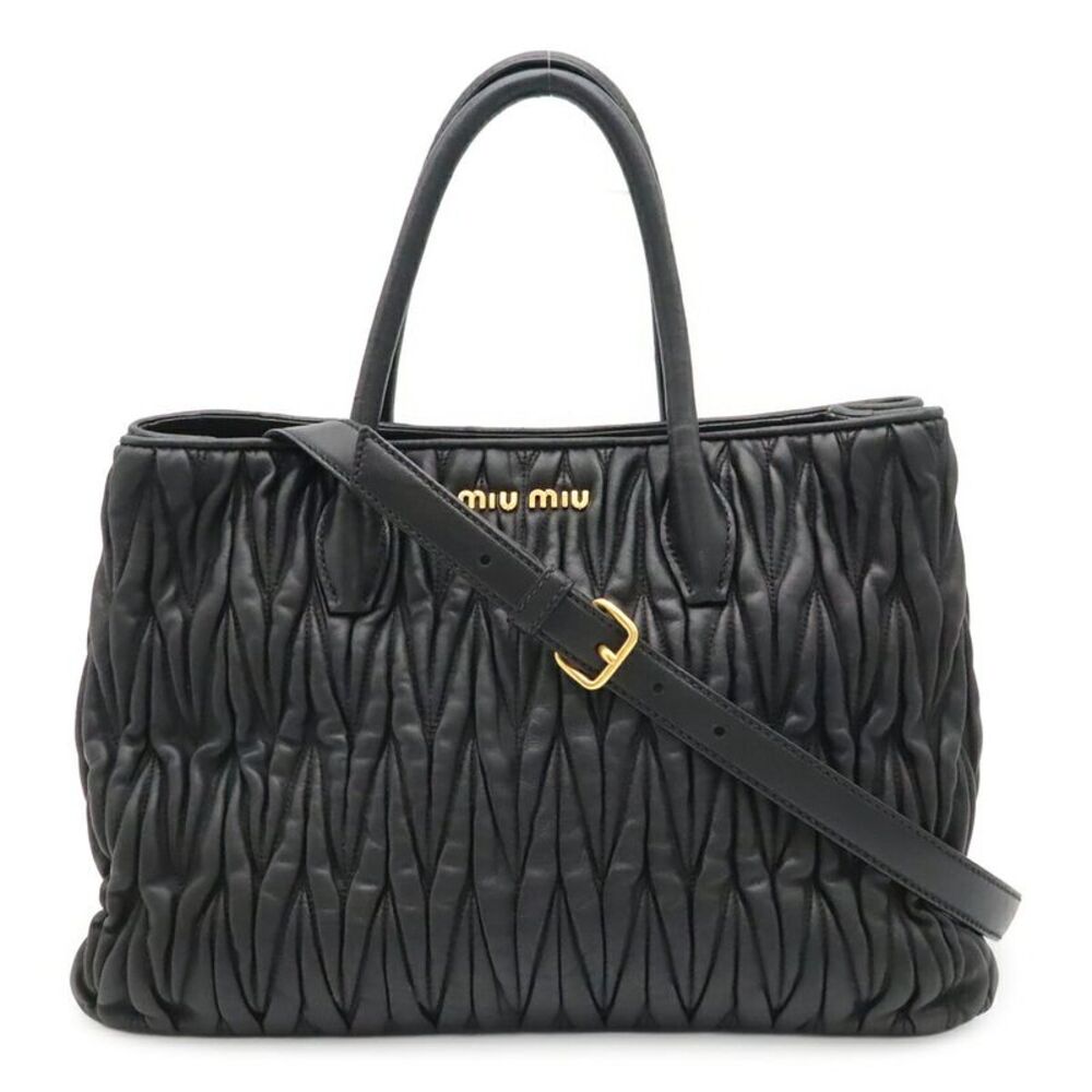 Miu Miu Matelasse Gathered Handbag